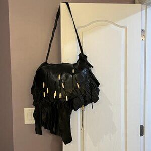 Handmade Leather and Deerskin Bag